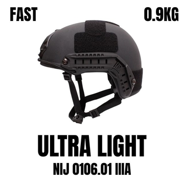 ULTRA LIGHT 0.9 FAST Tactical Ballistic UHMWPE Helmet With NIJ IIIA Bulletproof Protection