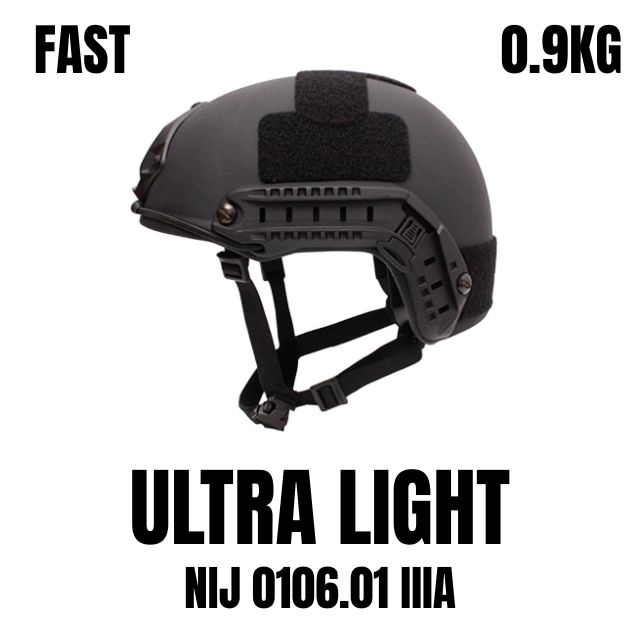 NIJ IIIA FAST Ultra Light 0.9kg Ballistic Helmet - hight quality UHMWPE Tactical Protection on sale
