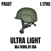 NIJ IIIA PASGT M88 Ultra Light 1.17kg Ballistic Helmet - hight quality UHMWPE Tactical Protection on sale