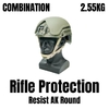 NIJ III Modular Combination Helmet 2.55 kg Ballistic Helmet - hight quality UHMWPE Tactical Protection on sale