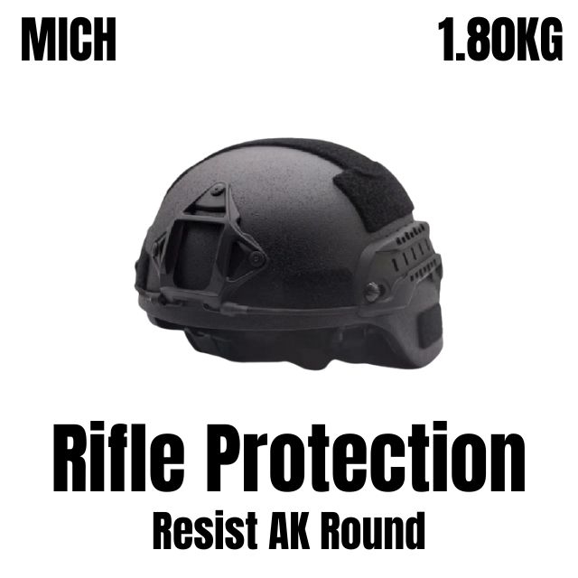 NIJ III MICH Ultra Light 1.80kg Ballistic Helmet - hight quality UHMWPE Tactical Protection on sale