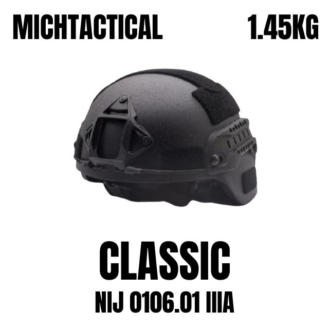 NIJ IIIA MICH TACTICAL Ballistic Helmet - Kevlar Aramid / UHMWPE Tactical Protection on sale