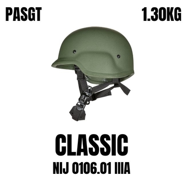 PASGT M88 Tactical Ballistic Kevlar Aramid / UHMWPE Helmet With NIJ IIIA Bulletproof Protection