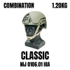 NIJ IIIA Modular Carbon Fiber Combination Helmet - Kevlar Aramid Fiber Tactical Protection on sale